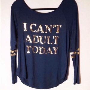 Free kisses long sleeve Tee Large